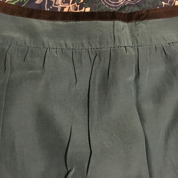 MORINE COMTE MARANT Blue Black Lace Trim Mini Skirt EUC 2 - Picture 4 of 6